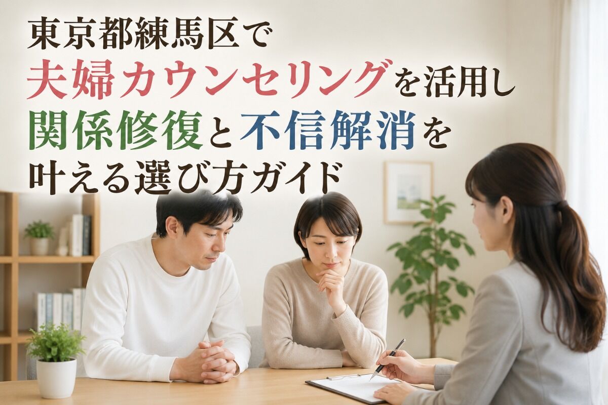東京都練馬区で夫婦カウンセリングを活用し関係修復と不信解消を叶える選び方ガイド